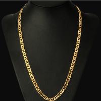 Brass Chain Necklace, fashion jewelry gold 