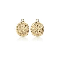 Brass Jewelry Pendants, gold color plated 