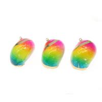 Coque de mer naturelle Pendentif, coquille, conque, Placage, DIY, multicolore, 45*36*23-32*24*13mm Environ 2mm, Vendu par PC