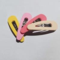 Clips del Pelo, Plástico, con fundición, para  los niños, más colores para la opción, 53x18mm, 100PCs/Bolsa, Vendido por Bolsa