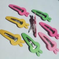 Clips del Pelo, Plástico, con fundición, para  los niños, más colores para la opción, 65x25mm, 100PCs/Bolsa, Vendido por Bolsa