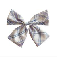 Cloth Bowkont Hair Clip, Bowknot, handmade, gingham & for woman 