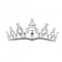 Bridal Tiaras, Zinc Alloy, plated, for woman & with rhinestone 