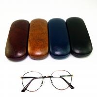 Glasses Case, Iron, with PU Leather, portable & durable, Random Color 