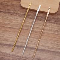 Hair Stick Findings, Brass, plated, DIY 140mm 