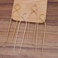 Hair Stick Findings, Brass, plated, DIY 