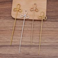 Hair Stick Findings, Brass, plated, DIY 