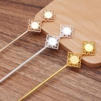 Hair Stick Findings, Zinc Alloy, with Iron, plated, DIY 