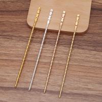 Hair Stick Findings, Brass, plated, DIY 139mm 