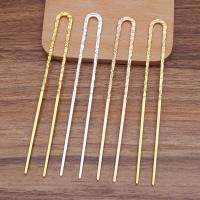 Hair Stick Findings, Brass, plated, DIY 