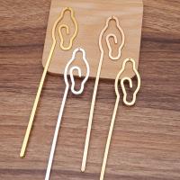 Hair Stick Findings, Brass, plated, DIY 5/Bag 