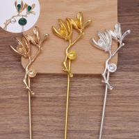 Hair Stick Findings, Zinc Alloy, with Iron, plated, DIY 