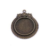 Zinc Alloy Pendant Cabochon Setting, DIY 25mm 