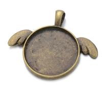 Zinc Alloy Pendant Cabochon Setting, DIY 