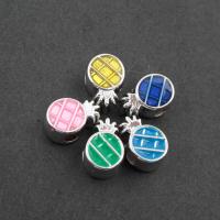 Enamel Acrylic Beads, Pineapple & DIY 15*10*7mm Approx 3mm 