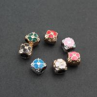 Enamel Acrylic Beads, Flower & DIY 8*9*8mm Approx 5mm 