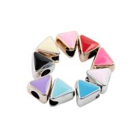 Enamel Acrylic Beads, Triangle & DIY 11*11*9mm Approx 4mm 