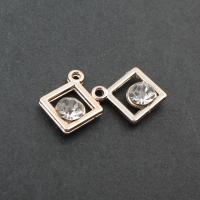 アクリルジュ エリー ペンダント, アクリル, 広場, DIY, 金色, 17*14*5mm, 穴:約 1mm, 売り手 パソコン