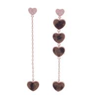 Asymmetric Earrings, Zinc Alloy, Heart, fashion jewelry & for woman 