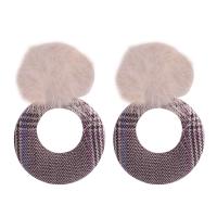 Cloth Drop Earring, fashion jewelry & for woman 