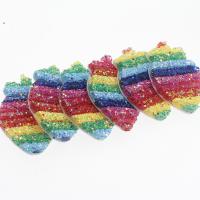 Cabochon hallazgo de Cabello Clip , resina, Fresa, Bricolaje, multicolor, 52*39*6mm, Vendido por UD