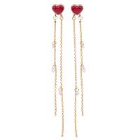 Zinc Alloy Clip Earring, Heart, fashion jewelry & for woman 