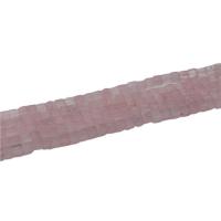 Natural Rose Quartz Beads,  Square, polished, DIY, pink 