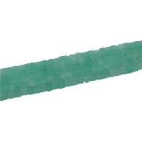 weiße Jade Perle, Quadrat, poliert, DIY, dunkelgrün, 4x4mm, 86PCs/Strang, verkauft von Strang