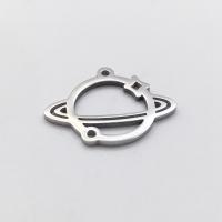 Pendentifs en acier inoxydable, Acier inoxydable 304, Globe, Placage, DIY & creux, argent, 20*25MM, Vendu par PC