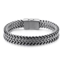 Männer Armband, Titanstahl, plattiert, für den Menschen, 215x11mm, verkauft von PC