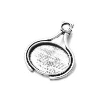 Zinc Alloy Pendant Cabochon Setting, plated, DIY 