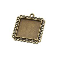 Zinc Alloy Pendant Cabochon Setting, plated, DIY Inner Approx 25mm 