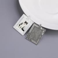 Zinc Alloy Pendant Cabochon Setting, plated, DIY 