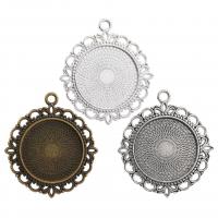 Zinc Alloy Pendant Cabochon Setting, plated, DIY 25mm 