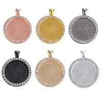 Zinc Alloy Pendant Cabochon Setting, plated, DIY 25mm 