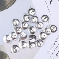 Zinc Alloy Message Pendants, antique silver color plated, DIY 100/PC 