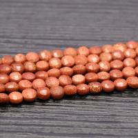 Goldstone Beads, DIY & faceted, golden 