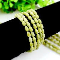 Single Gemstone Beads, Natural Stone, Teardrop, DIY, green 