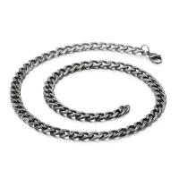 Collier de chaîne en acier de titane, Acier titane, Placage, normes différentes pour le choix & styles différents pour le choix & pour homme, Vendu par brin