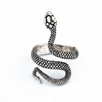 Zinc Alloy Cuff Finger Ring, Snake, plated, for woman 18mm 