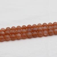 Sunstone Bead, Round, polished & DIY 