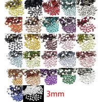 Harz Strass Cabochon, DIY & facettierte, keine, 3mm, ca. 200PCs/Tasche, verkauft von Tasche