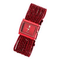 Reloj de Pulsera de mujeres, aleación de zinc, con Vidrio, movimiento chino, chapado, Resistente al agua de la vida & para mujer & con diamantes de imitación, más colores para la opción, 30x10mm, Vendido por UD