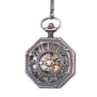 Reloj de Bolsillo, aleación de zinc, con Vidrio & acero inoxidable, movimiento chino, chapado, Resistente al agua de la vida & unisexo, más colores para la opción, 45x45x15mm,380mm, Vendido por UD