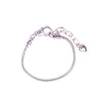 Moda pulseras de la aleación de Zinc, chapado en color de plata, para mujer, longitud:6.69 Inch, Vendido por Sarta