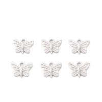 Zinc Alloy Jewelry Pendants, Butterfly, DIY, silver color 