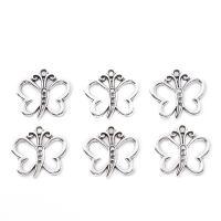 Zinc Alloy Jewelry Pendants, Butterfly, DIY, silver color 