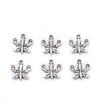 Zinc Alloy Jewelry Pendants, Butterfly, DIY, silver color 