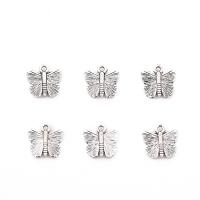 Zinc Alloy Jewelry Pendants, Butterfly, DIY, silver color 