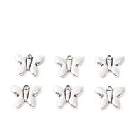 Zinc Alloy Jewelry Pendants, Butterfly, DIY, silver color 